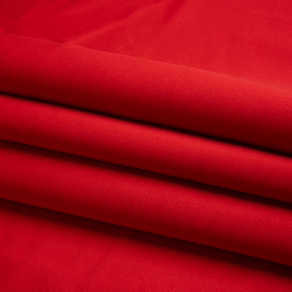 Premium Polyester Satin - Red - Gavia Collection by Mood - Folded