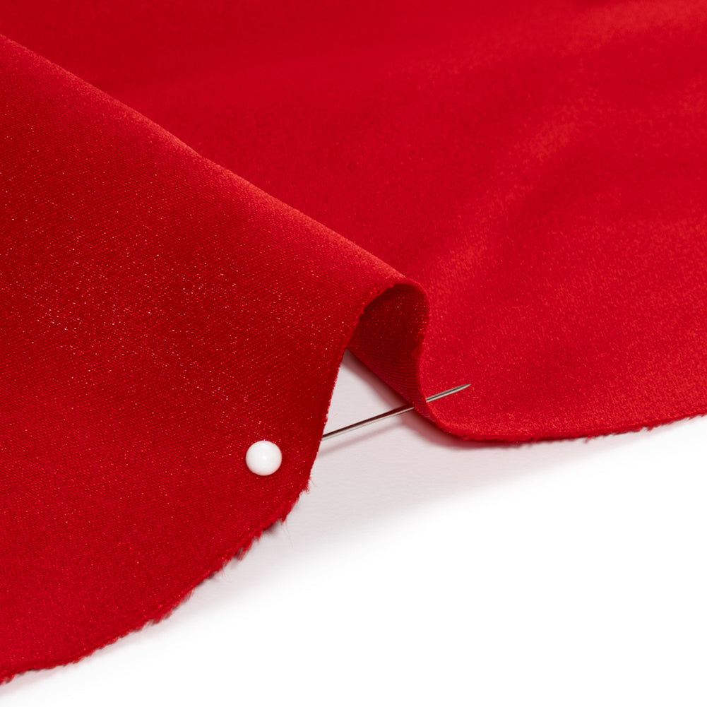 Premium Polyester Satin - Red - Gavia Collection by Mood - Detail