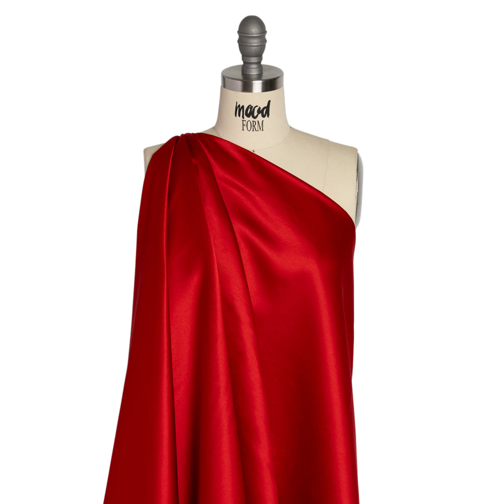 Premium Polyester Satin - Red - Gavia Collection by Mood - Drape