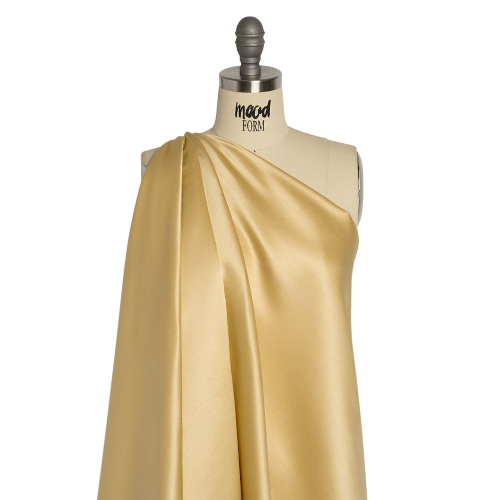 Premium Polyester Satin - Gold - Gavia Collection by Mood - Drape