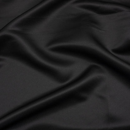 Premium Polyester Satin - Black - Gavia Collection by Mood