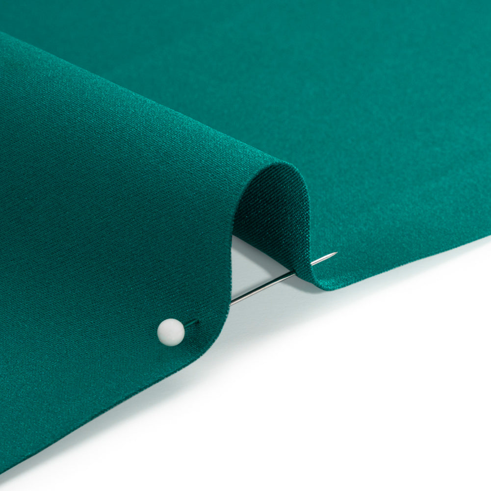 Premium Polyester Satin - Deep Teal - Gavia Collection by Mood - Detail
