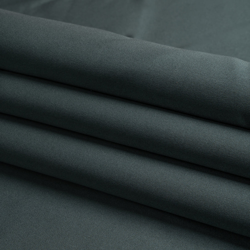 Premium Polyester Satin - Charcoal Gray - Gavia Collection by Mood - Folded