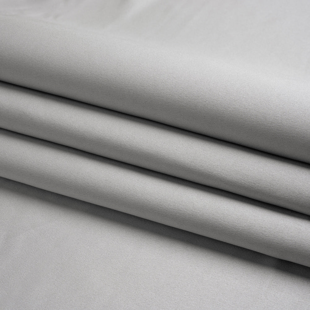 Premium Polyester Satin - Silver - Gavia Collection by Mood - Folded