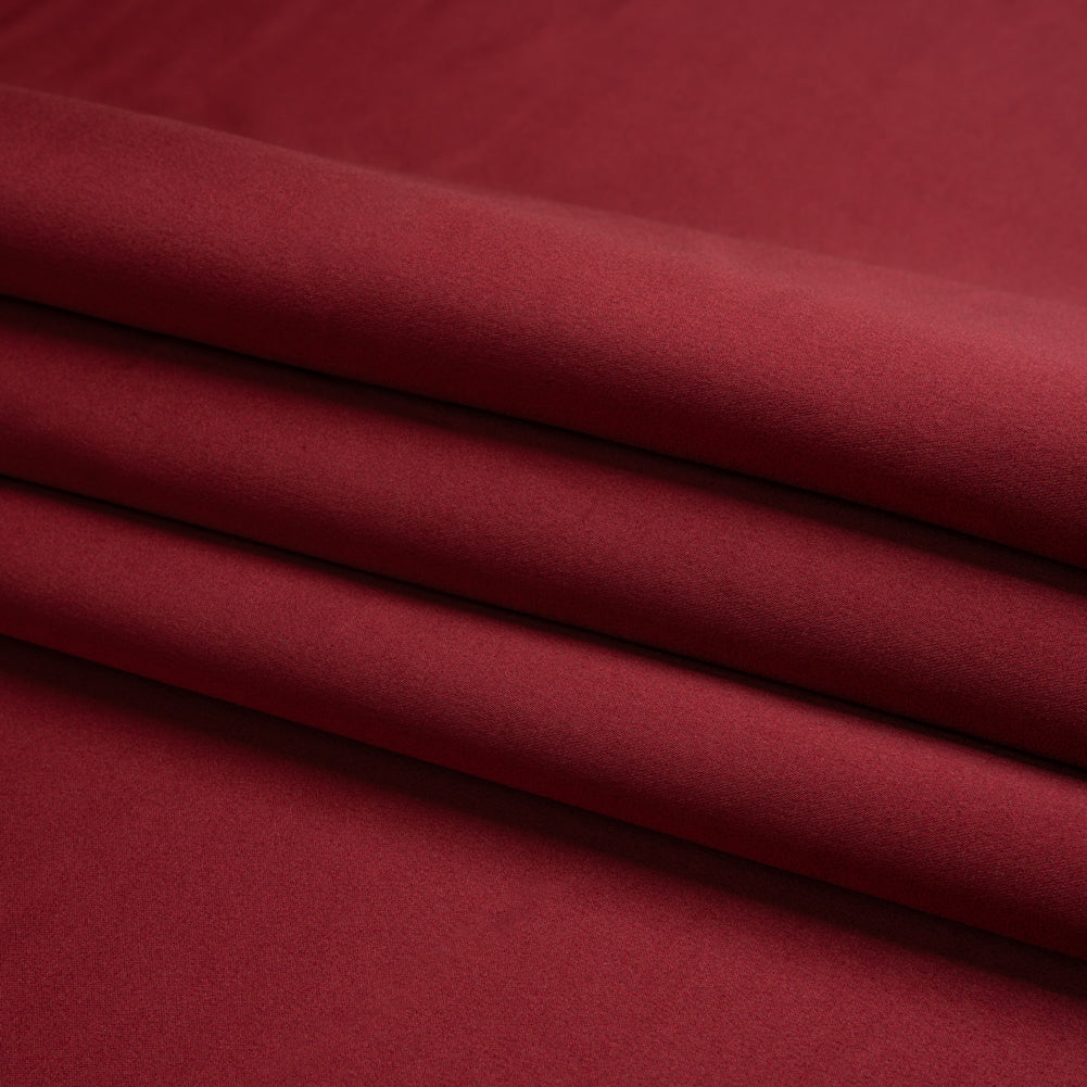 Premium Polyester Satin - Burgundy - Gavia Collection by Mood - Folded