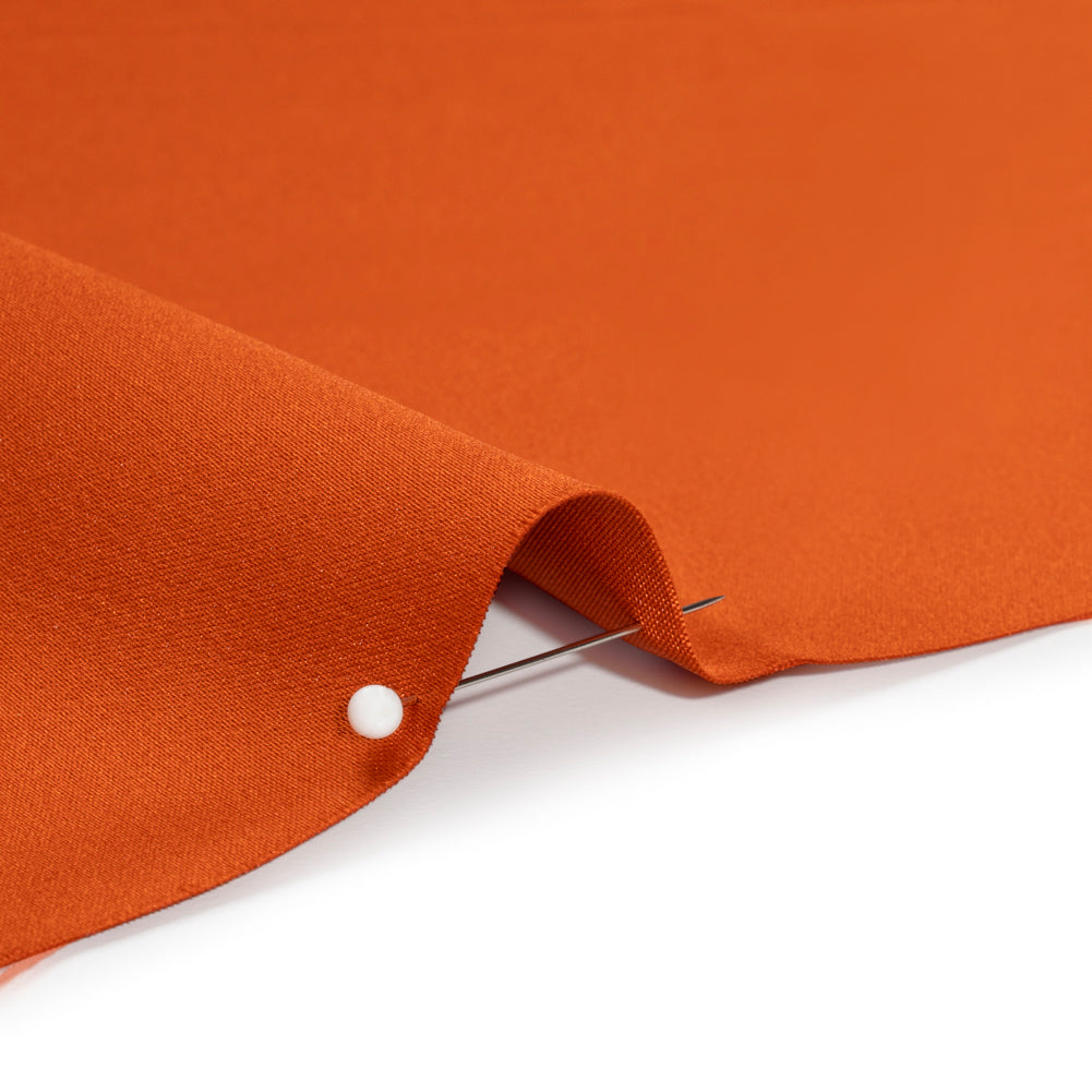 Premium Polyester Satin - Burnt Orange - Gavia Collection by Mood - Detail