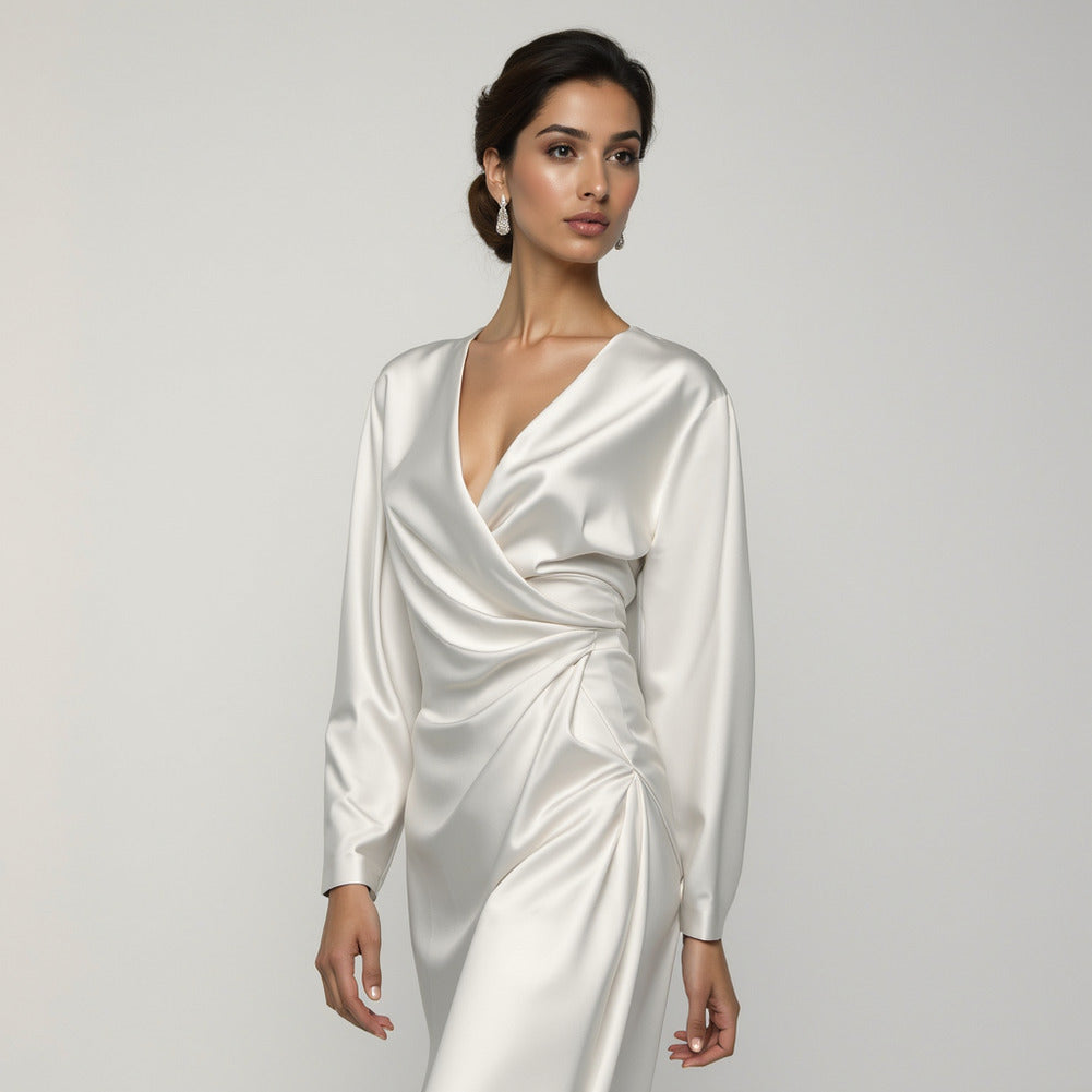Polyester Satin - Antique White - Anas Collection by Mood - Editorial