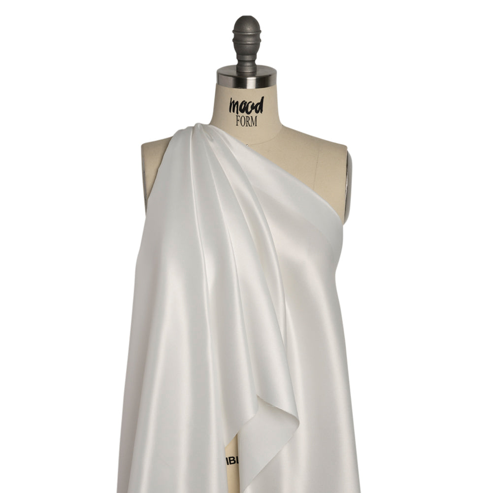 Polyester Satin - Antique White - Anas Collection by Mood - Drape