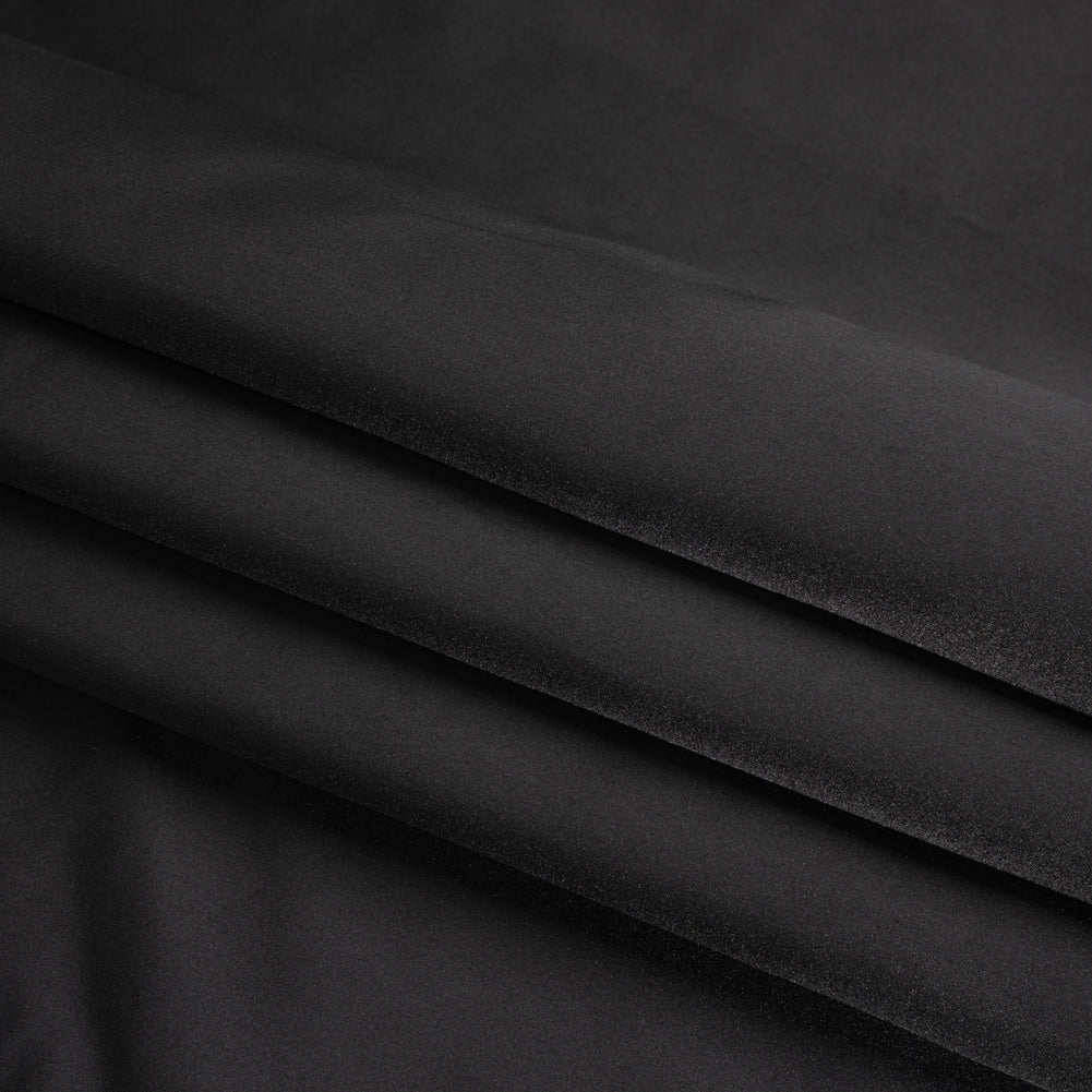 Polyester Satin - Black - Anas Collection by Mood - Folded