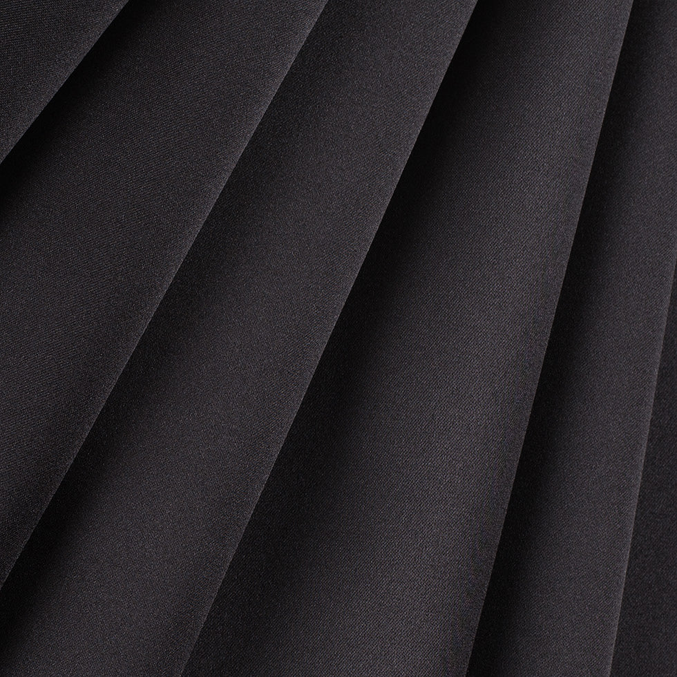 Polyester Satin - Ultra Black - Reverie Collection - Folded