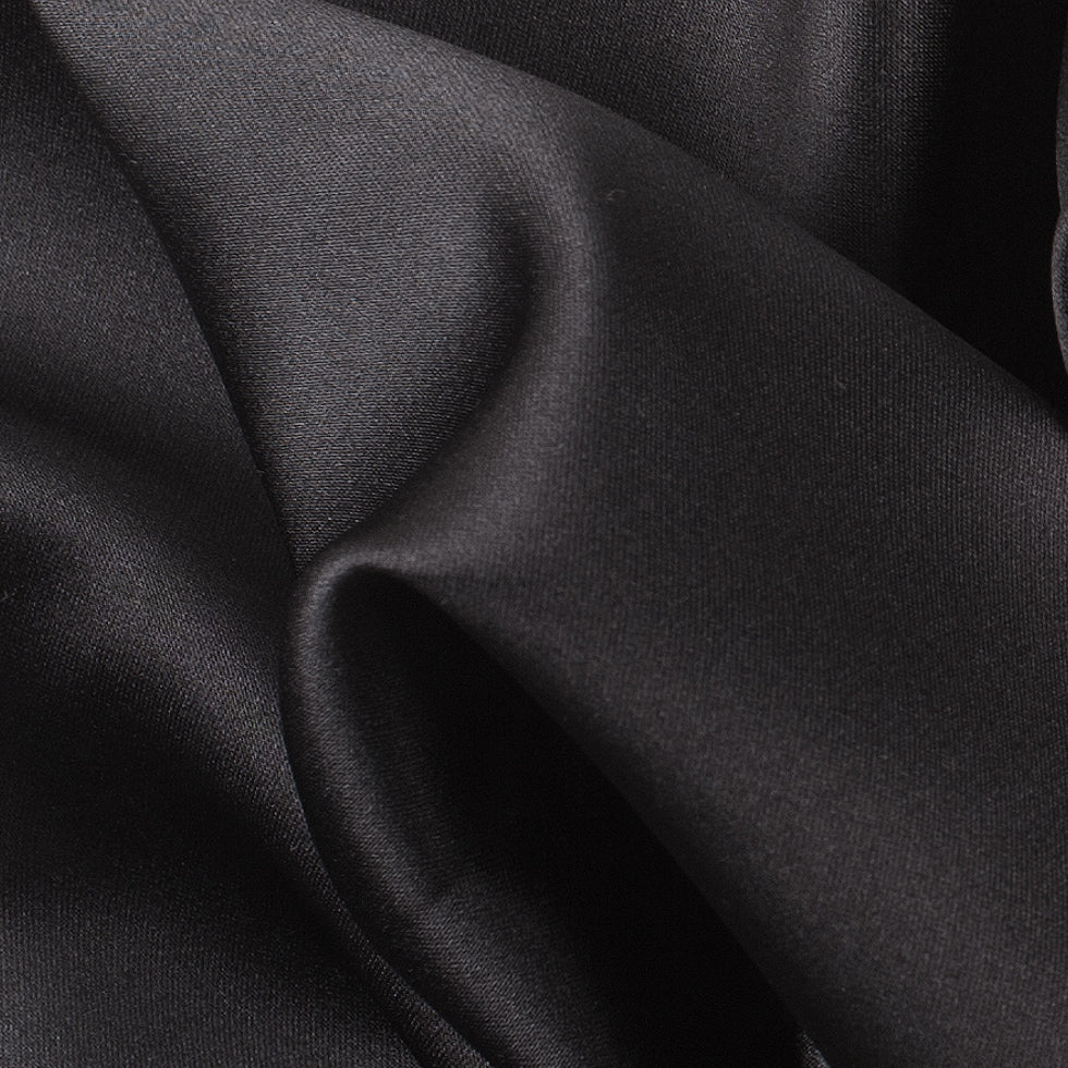 Polyester Satin - Ultra Black - Reverie Collection - Detail
