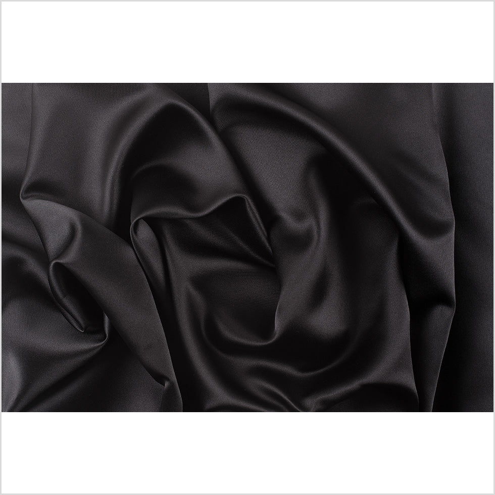 Polyester Satin - Ultra Black - Reverie Collection - Full