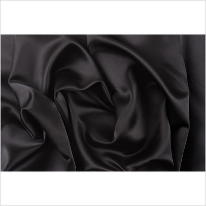 Polyester Satin - Ultra Black - Reverie Collection