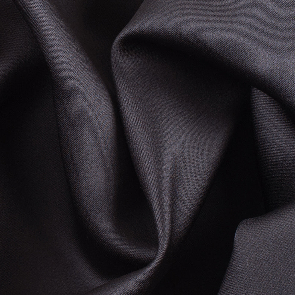 Polyester Satin - Charcoal Gray - Reverie Collection Detail
