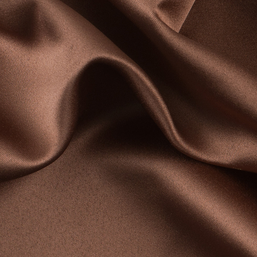 Polyester Satin - Driftwood Brown - Reverie Collection Detail