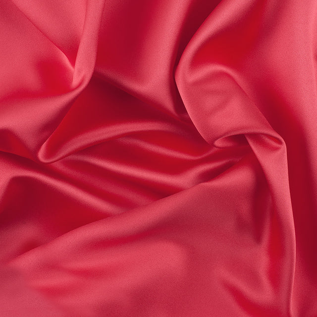 Polyester Satin - Flaming Coral - Reverie Collection