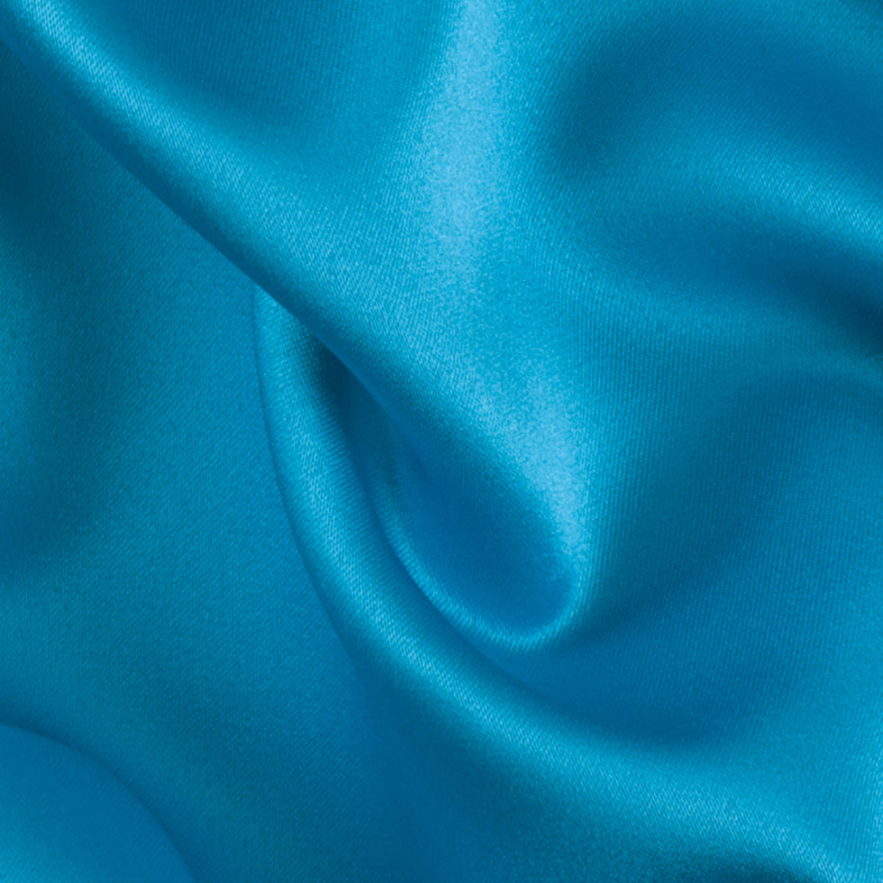 Polyester Satin - Jewel Blue - Reverie Collection Detail