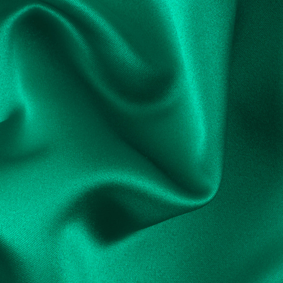 Polyester Satin - Kelly Green - Reverie Collection - Detail