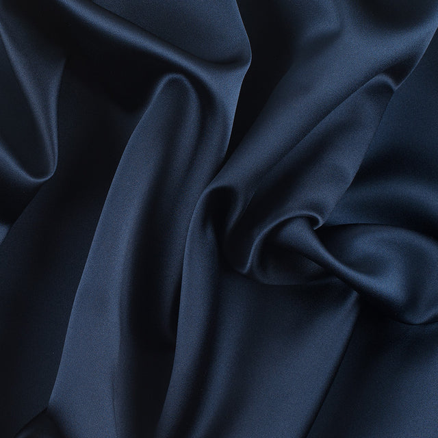 Polyester Satin - Midnight Navy - Reverie Collection