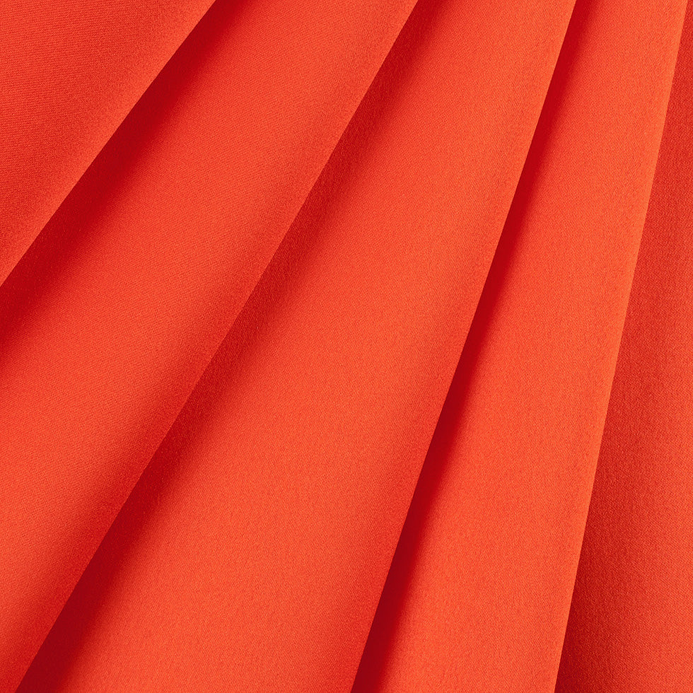 Polyester Satin - Tiger Lily - Reverie Collection Folded