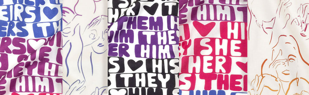 Many different colored ties with different designs on them