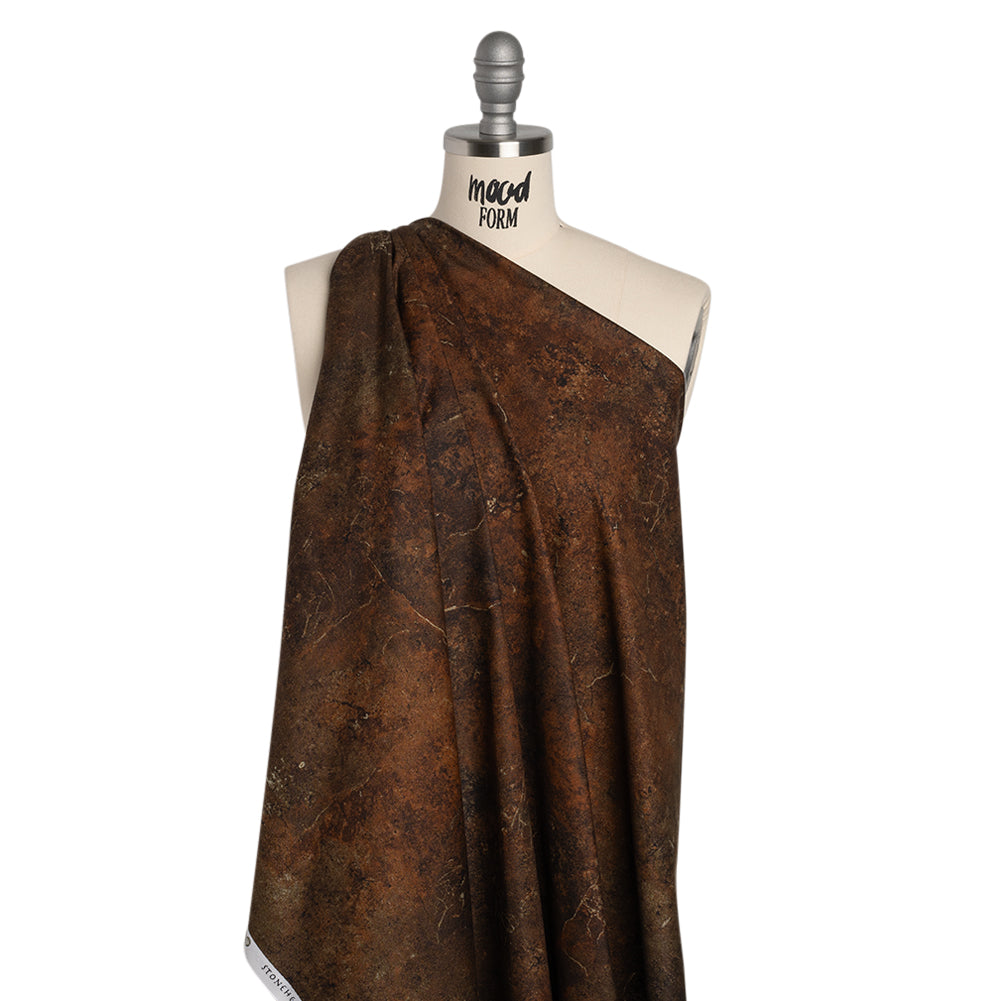 Stonehenge Quilting Cotton by Northcott - Canyon Sienna Marble Abstract - Gradations II Collection - Drape