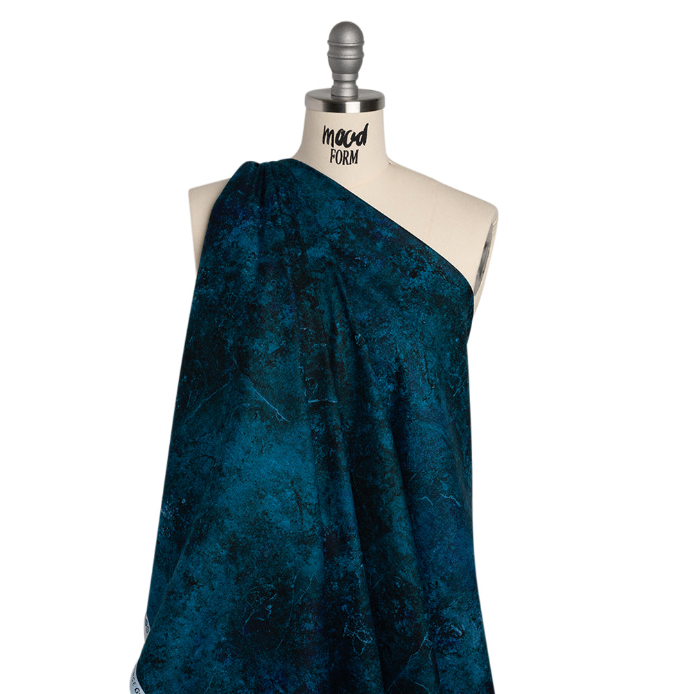 Stonehenge Quilting Cotton by Northcott - Midnight Sienna Marble Abstract - Gradations II Collection - Drape
