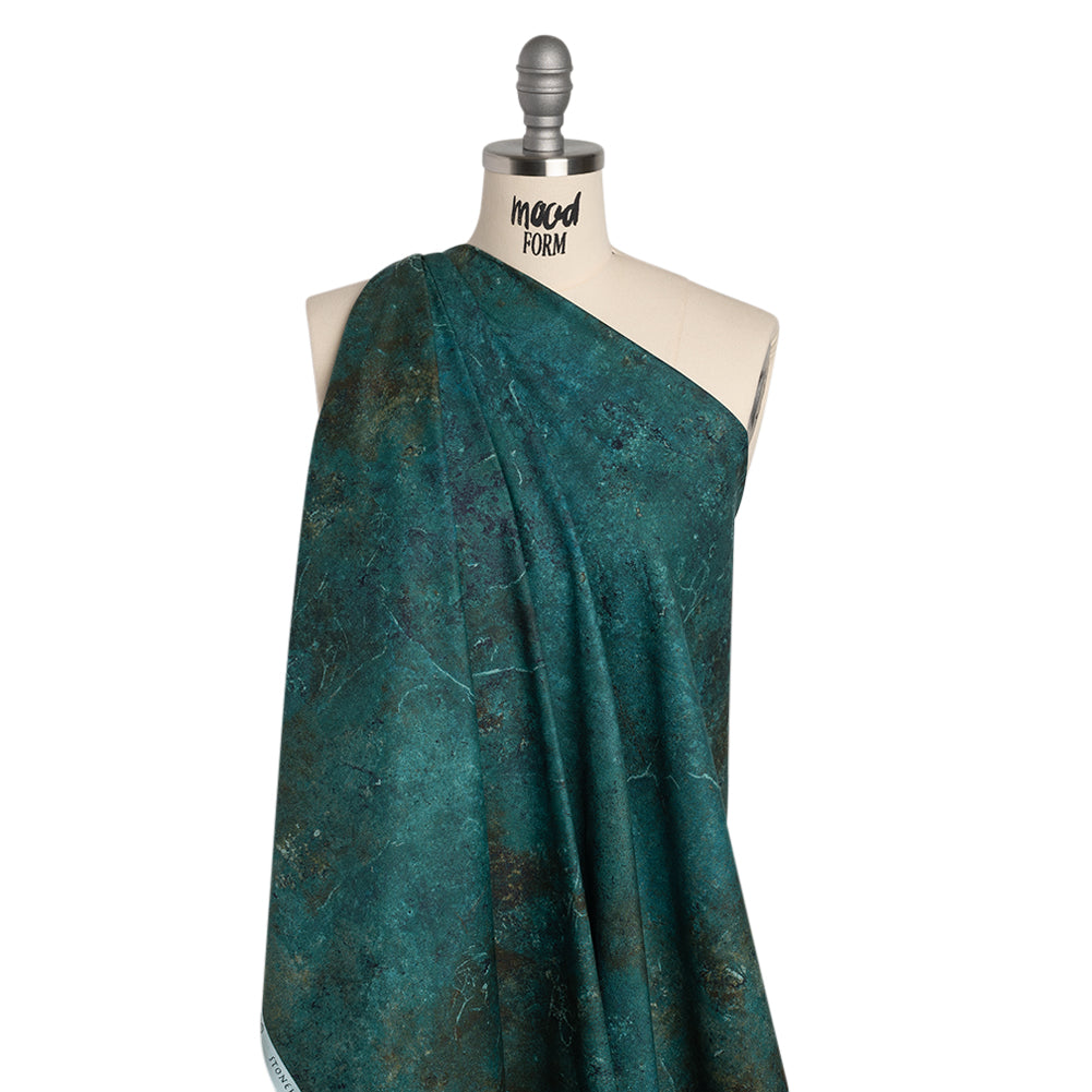 Stonehenge Quilting Cotton by Northcott - Oxidized Copper Sienna Marble Abstract - Gradations II Collection - Drape