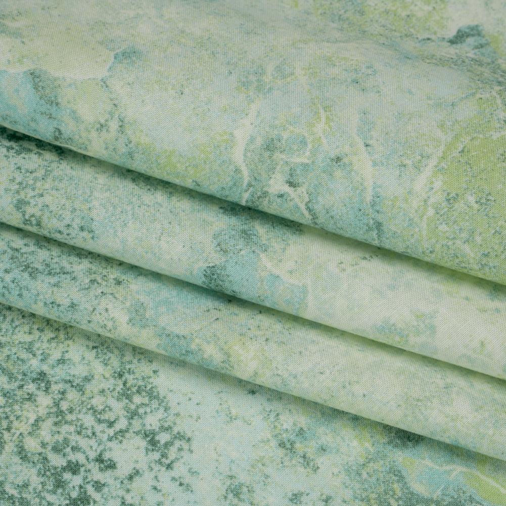 Stonehenge Quilting Cotton by Northcott - Blue Planet Light Quartz Abstract - Gradations II Collection - Folded
