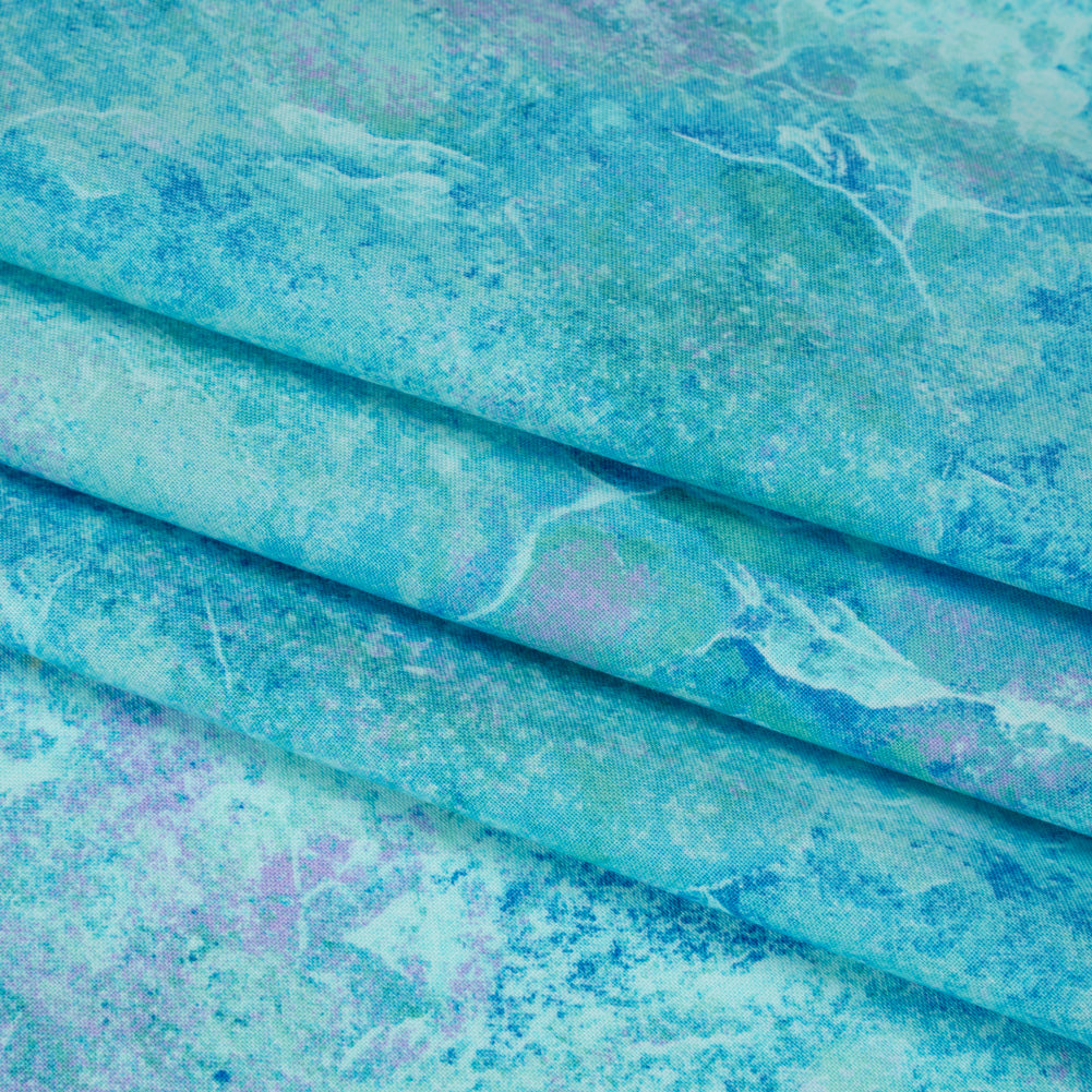 Stonehenge Quilting Cotton by Northcott - Midnight Light Quartz Abstract - Gradations II Collection - Folded