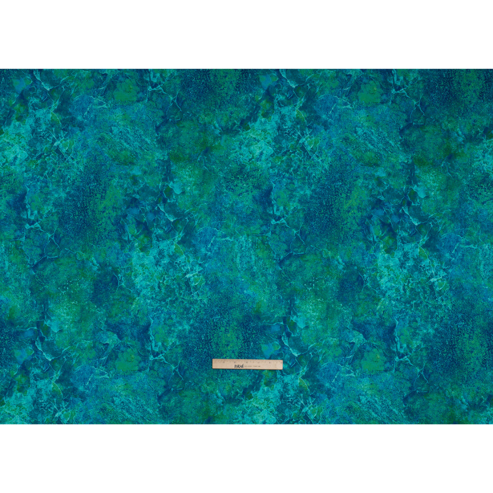 Stonehenge Quilting Cotton by Northcott - Peacock Quartz Abstract - Gradations II Collection - Full