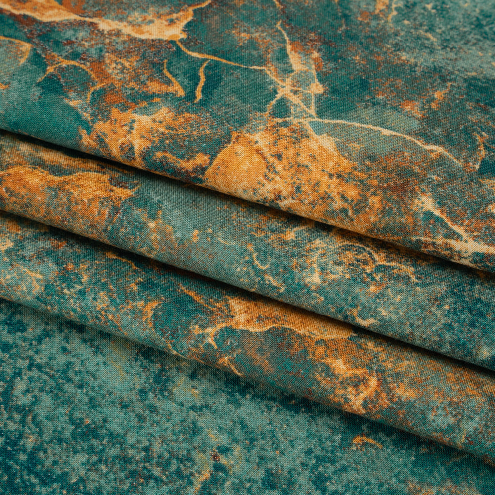 Stonehenge Quilting Cotton by Northcott - Oxidized Copper Quartz Abstract - Gradations II Collection - Folded