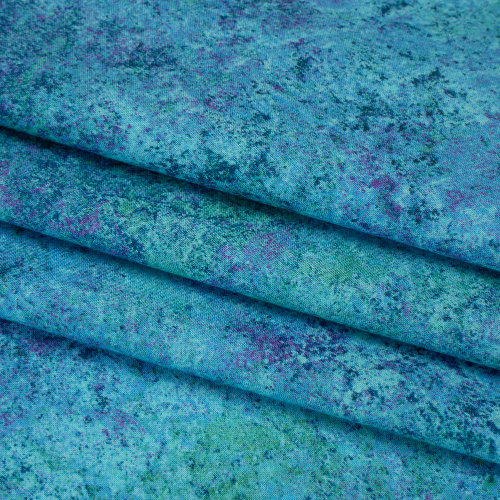 Stonehenge Quilting Cotton by Northcott - Midnight Slate Abstract - Gradations II Collection - Folded