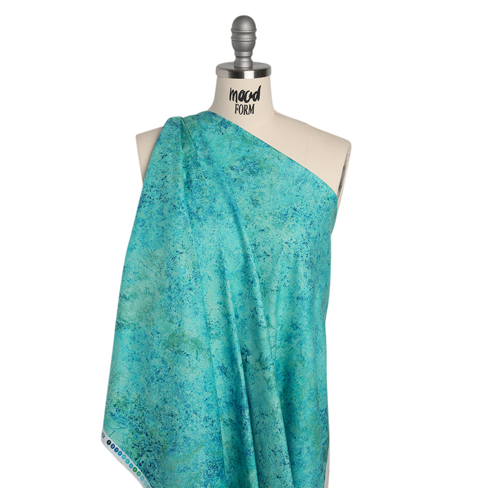 Stonehenge Quilting Cotton by Northcott - Peacock Slate Abstract - Gradations II Collection - Drape