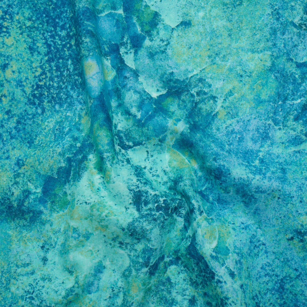 Stonehenge Quilting Cotton by Northcott - Adriatic Sea Abstract Texture - Basics Collection