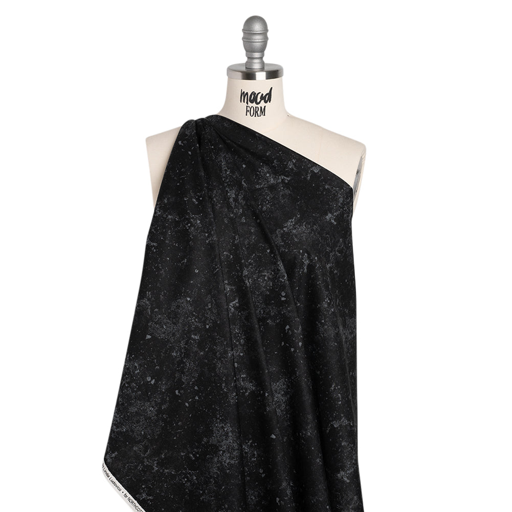 Stonehenge Quilting Cotton by Northcott - Black Abstract Texture - Basics Collection - Drape
