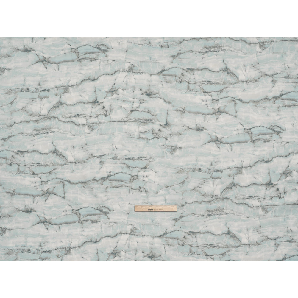 Stonehenge Quilting Cotton by Northcott - Prussian Marble 1 Abstract Cracked Stone - Surfaces Collection - Full
