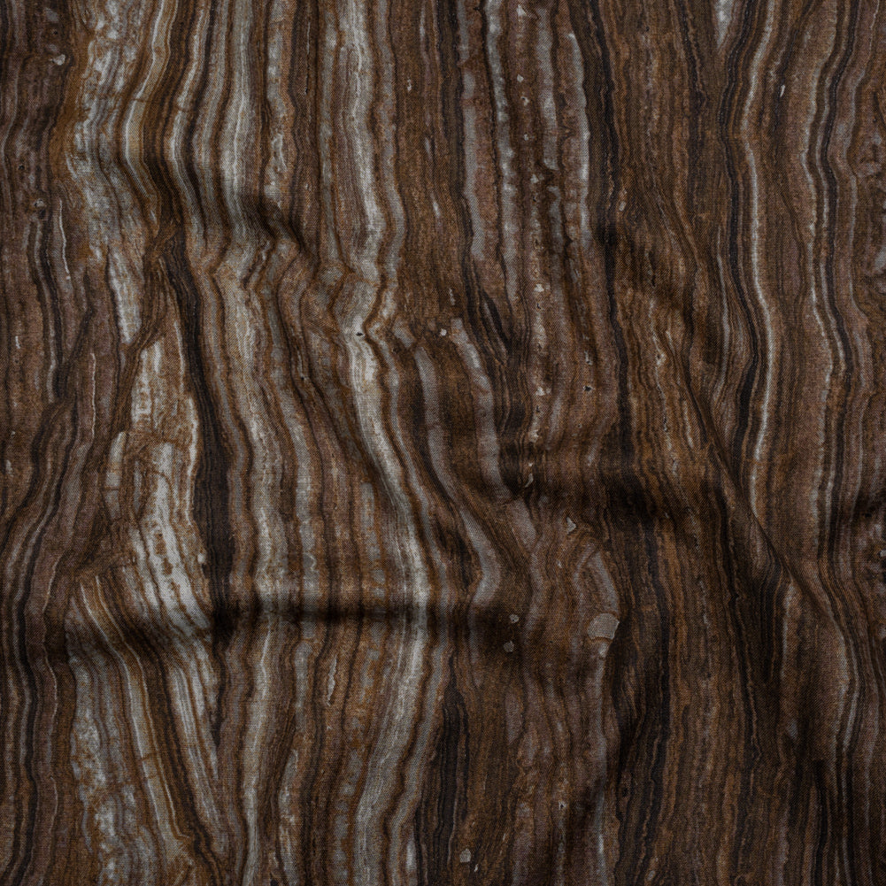 Stonehenge Quilting Cotton by Northcott - Brown Marble 11 Stone Layers - Surfaces Collection