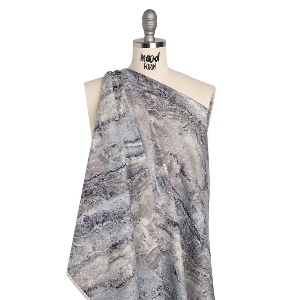 Stonehenge Quilting Cotton by Northcott - Cool Gray Marble 12 Earth Textures - Surfaces Collection - Drape