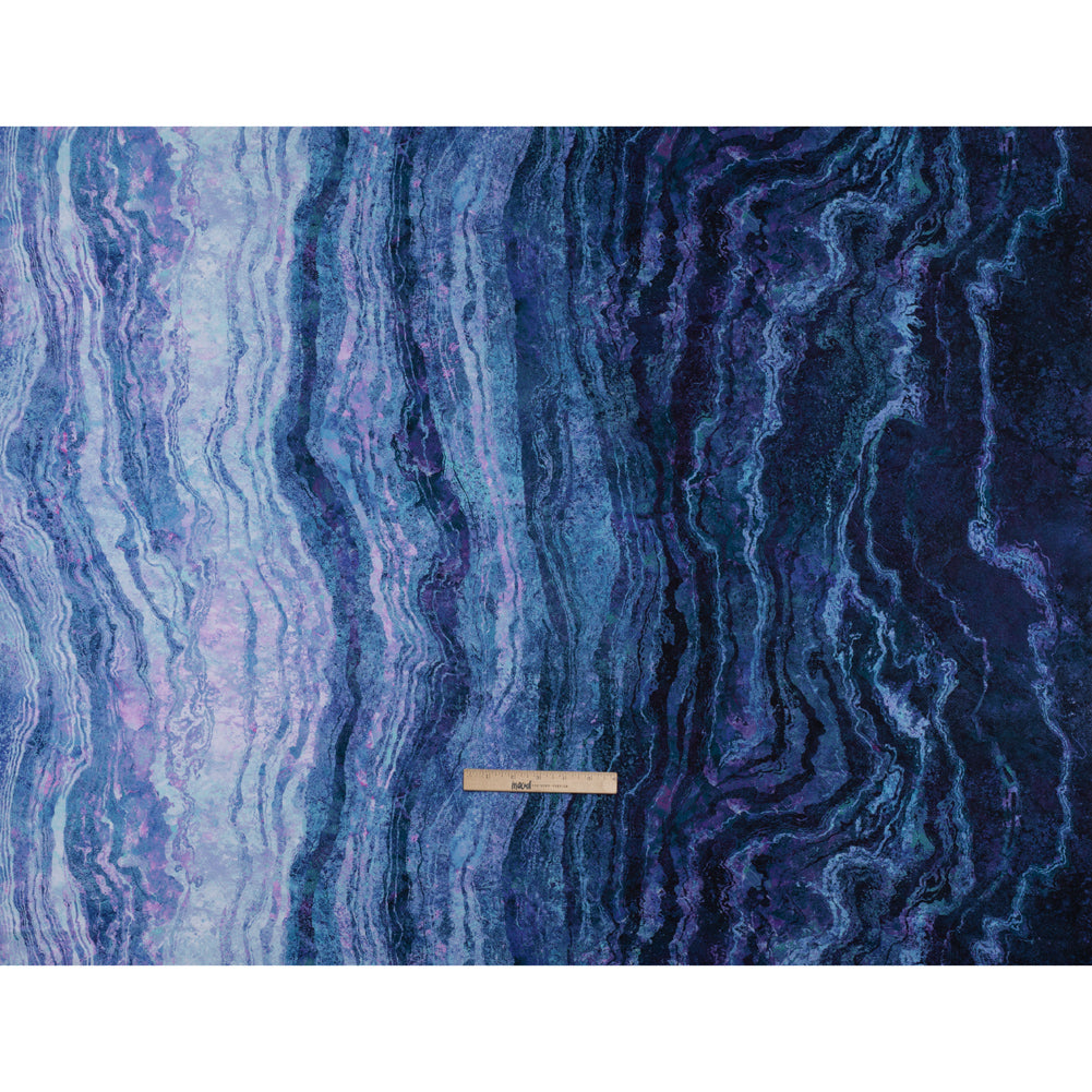 Stonehenge Quilting Cotton by Northcott - Twilight Swirling Lines Gradient - Ombre II Collection - Full