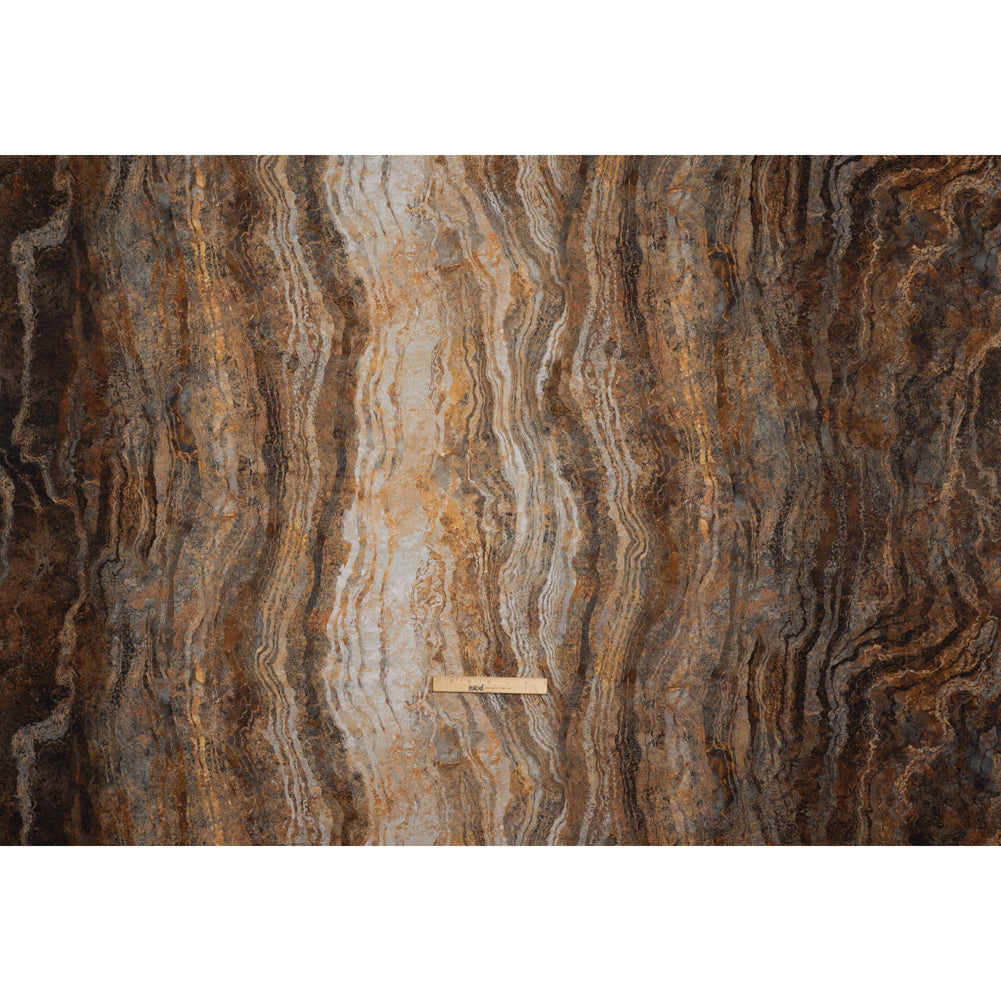 Stonehenge Wide Backing Quilting Cotton by Northcott - Iron Ore Swirling Lines Gradient, 108" Width - Ombre Wide Backing II Collection - Full