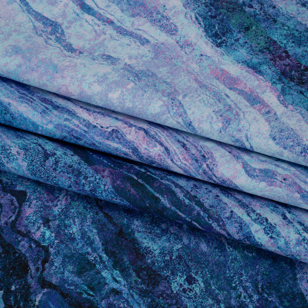 Stonehenge Wide Backing Quilting Cotton by Northcott - Twilight Swirling Lines Gradient, 108" Width - Ombre Wide Backing II Collection - Folded
