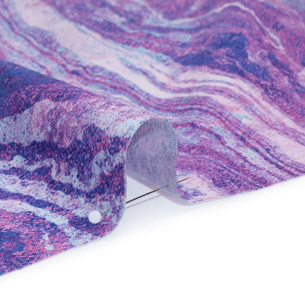 Stonehenge Wide Backing Quilting Cotton by Northcott - Mystic Swirling Lines Gradient, 108" Width - Ombre Wide Backing II Collection - Detail
