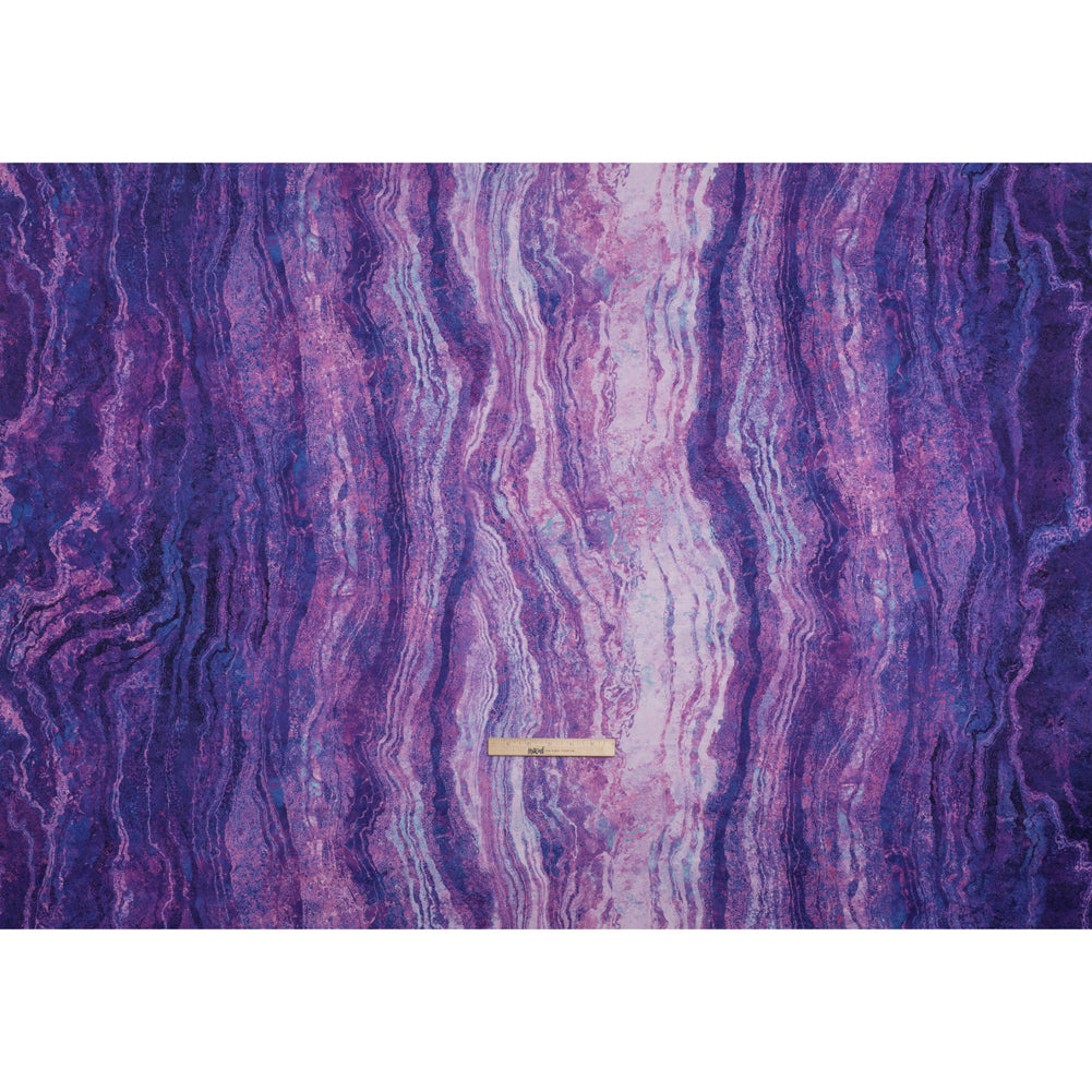 Stonehenge Wide Backing Quilting Cotton by Northcott - Mystic Swirling Lines Gradient, 108" Width - Ombre Wide Backing II Collection - Full