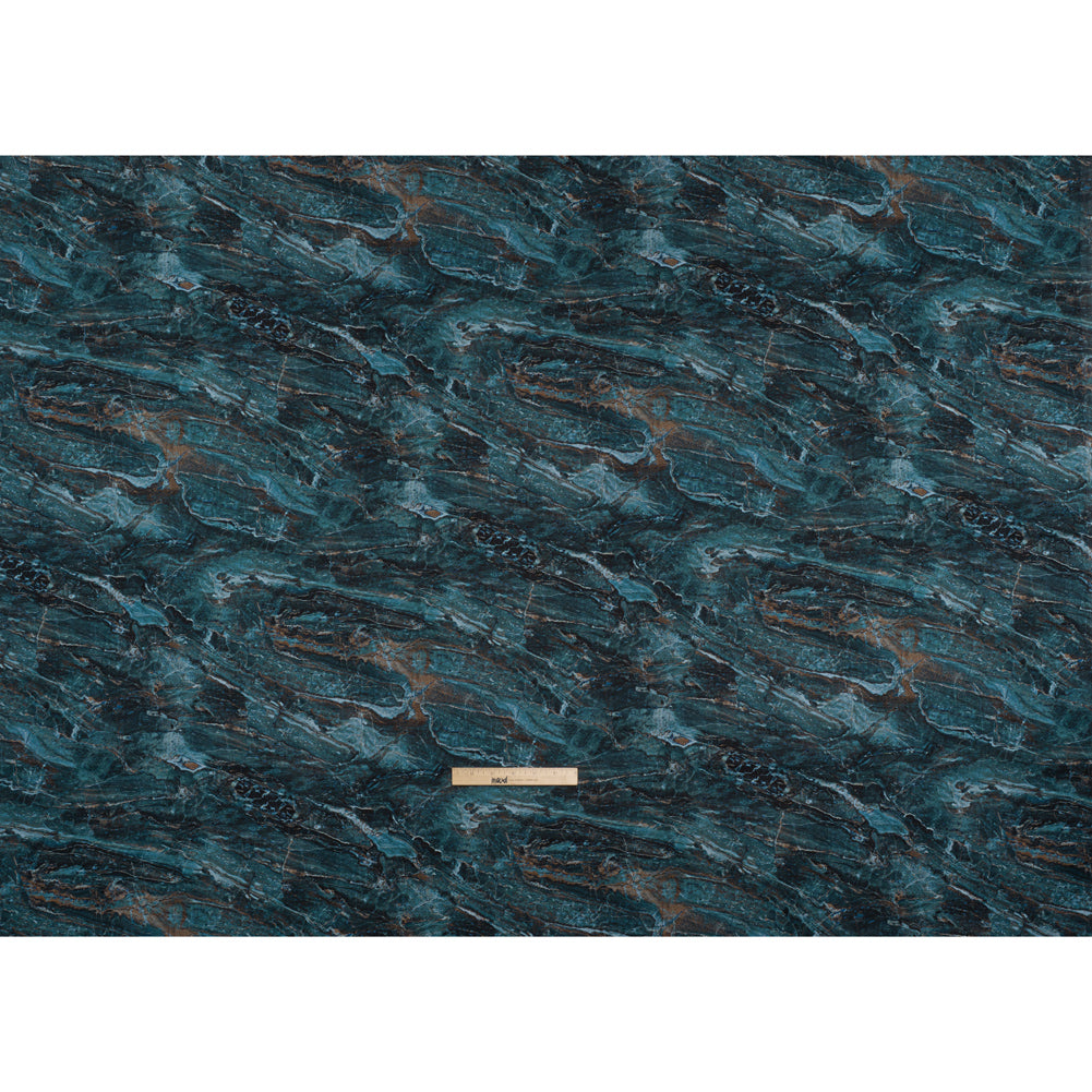 Stonehenge Wide Backing Quilting Cotton by Northcott - Prussian Marble 5 Stone Swirl, 108" Width - Surfaces Wide Backing Collection - Full