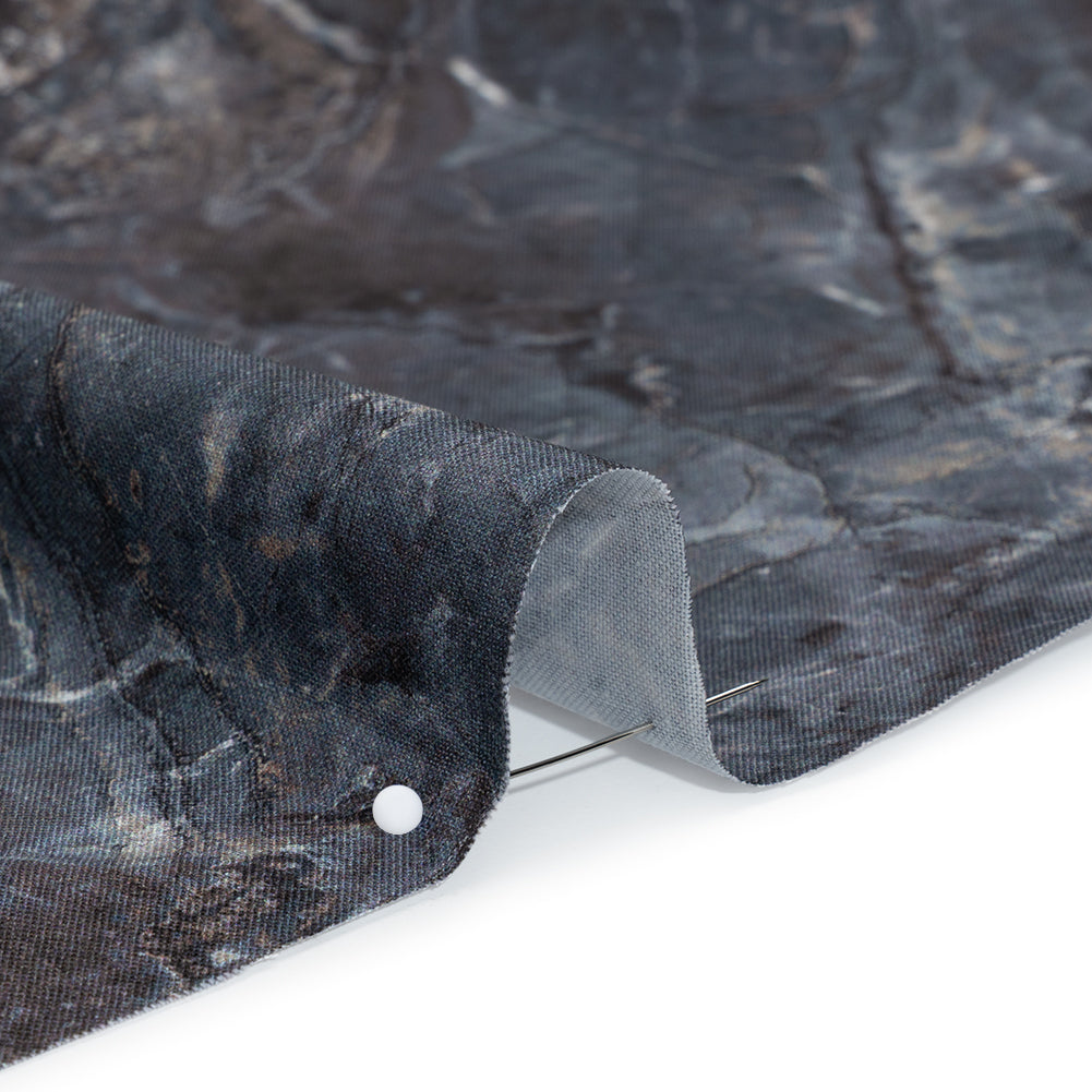 Stonehenge Wide Backing Quilting Cotton by Northcott - Cool Gray Marble 6 Stone Crackle, 108" Width - Surfaces Wide Backing Collection - Detail