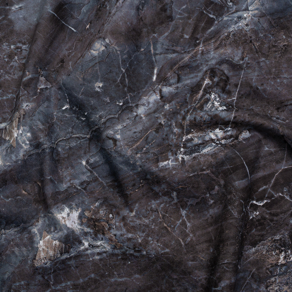 Stonehenge Wide Backing Quilting Cotton by Northcott - Cool Gray Marble 6 Stone Crackle, 108" Width - Surfaces Wide Backing Collection