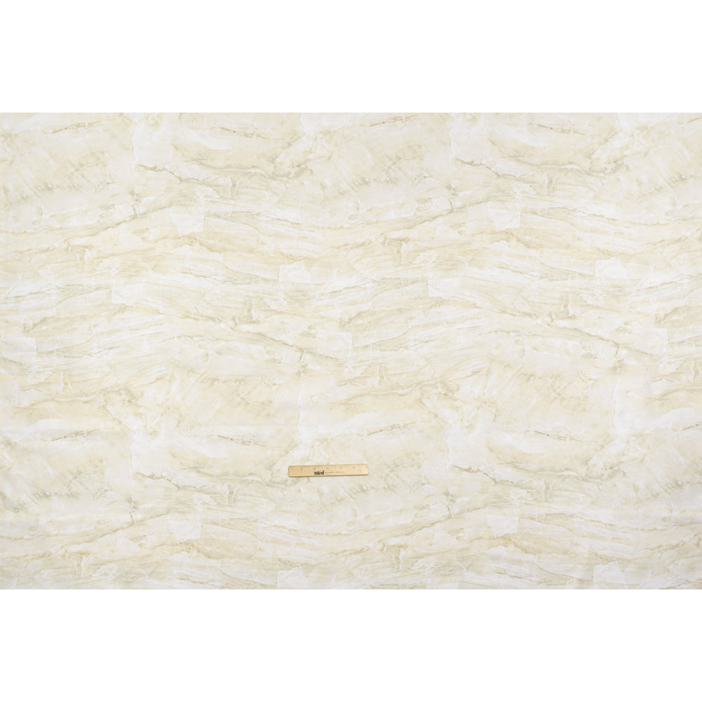Stonehenge Wide Backing Quilting Cotton by Northcott - Cream Marble 10 Abstract Stone, 108" Width - Surfaces Wide Backing Collection - Full