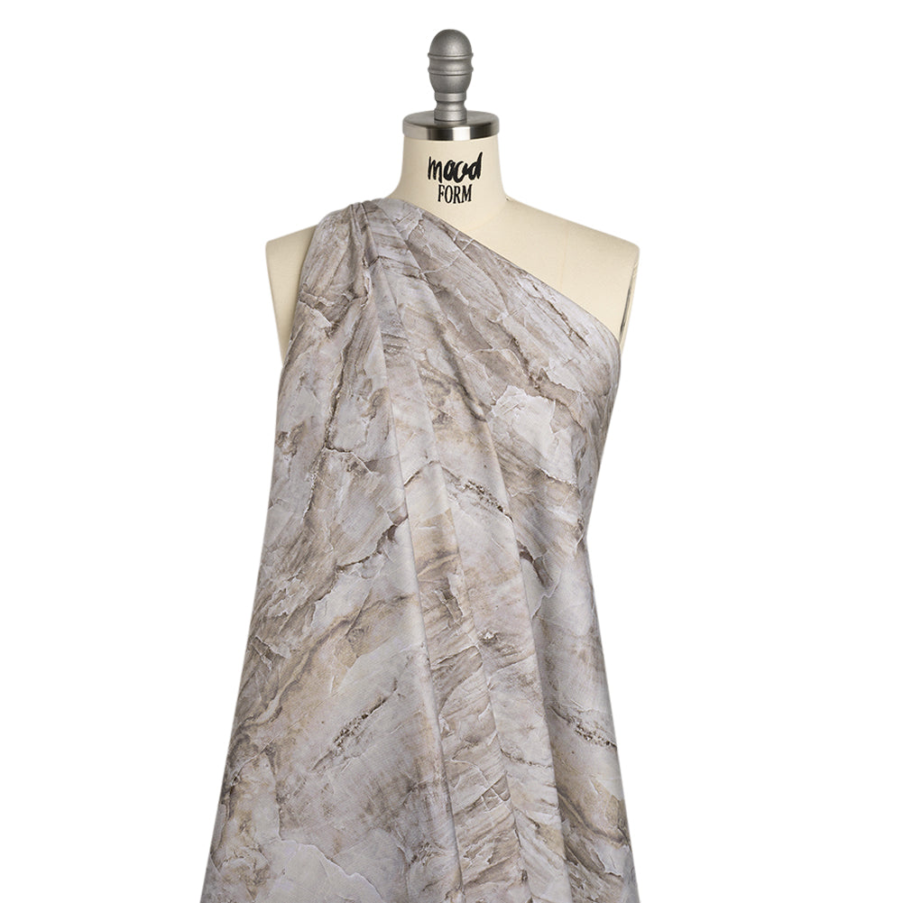 Stonehenge Wide Backing Quilting Cotton by Northcott - Brown Marble 10 Abstract Stone, 108" Width - Surfaces Wide Backing Collection - Drape