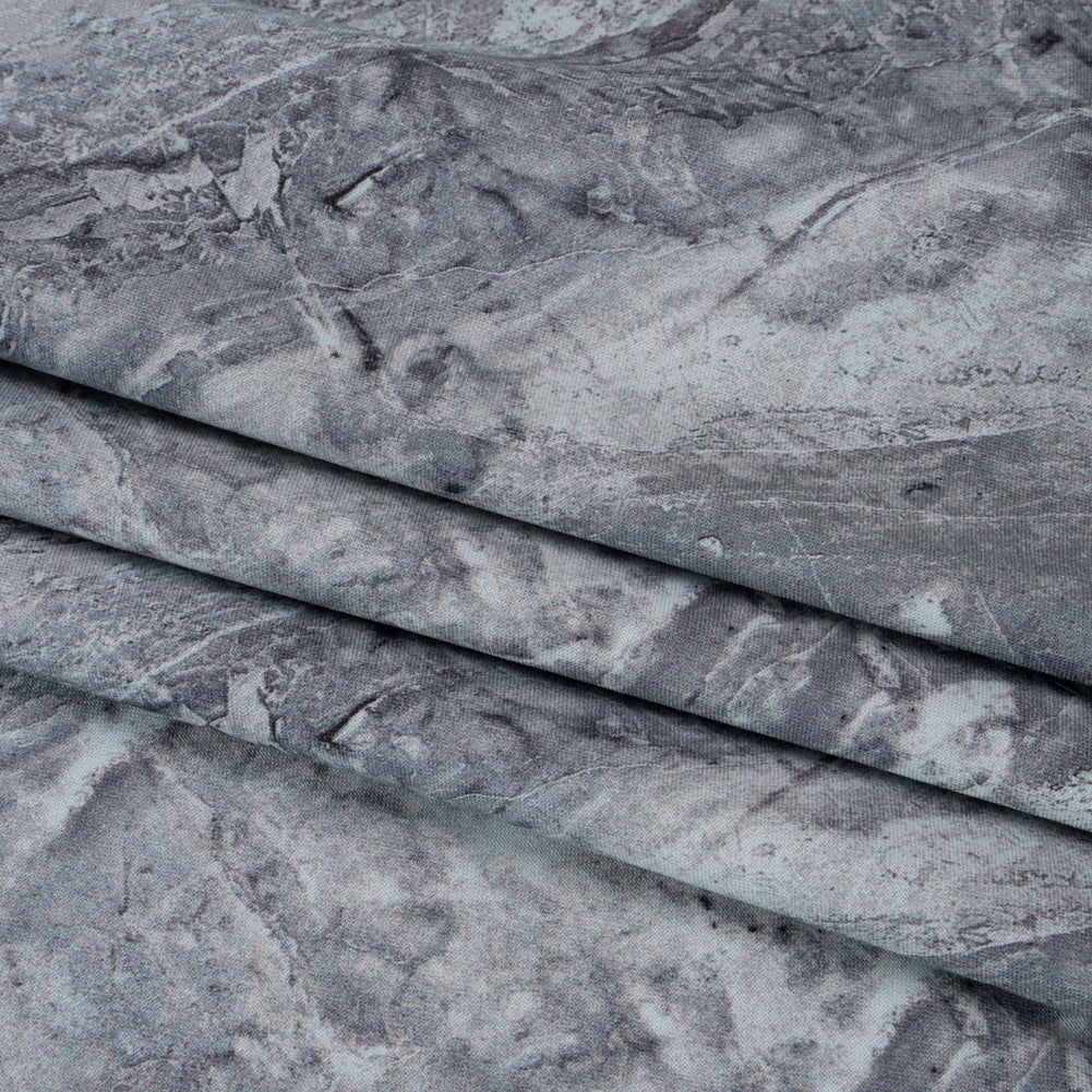 Stonehenge Wide Backing Quilting Cotton by Northcott - Cool Gray Marble 12 Earth Textures, 108" Width - Surfaces Wide Backing Collection - Folded
